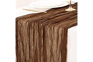 Socomi Dark Brown Gauze Table Runner