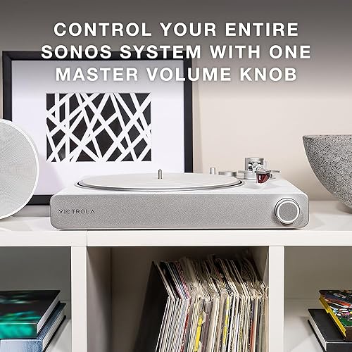 Miniatura 5 de Victrola Stream Carbon - Tocadiscos de vinilo de 33-13 y 45 RPM, funciona con Sonos de forma inalámbrica, cartucho de alta precisión,