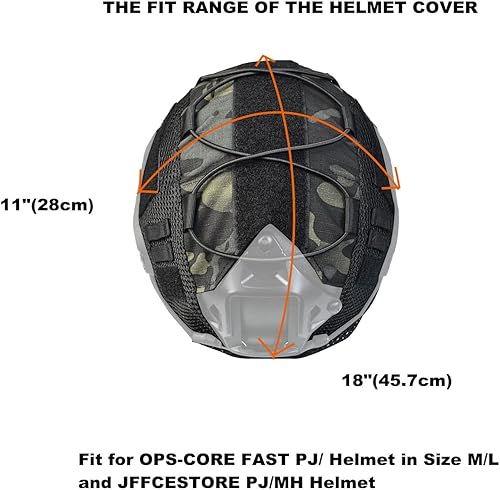 Miniatura 3 de Funda táctica rápida para casco multicam y bolsa táctica para batería, bolsa de contrapeso, tamaño ML Fast PJ BJ MH