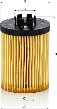 MANN-FILTER HU 712/8 x Oil Filter - CARS + TRANSPORTERS