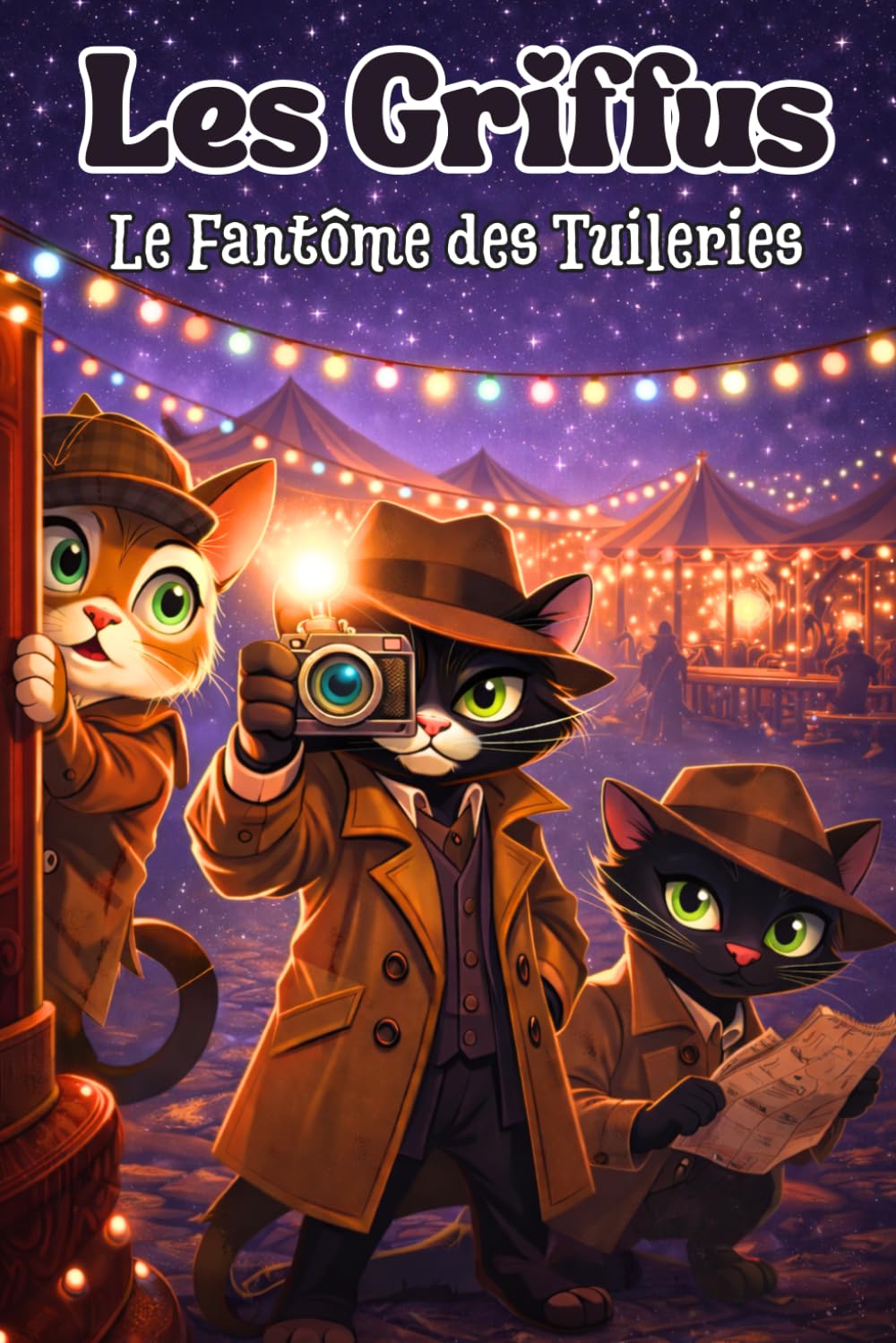 Les Griffus, le Fantôme des Tuileries: Roman jeunesse illustré, drôle et mystérieux avec des chats détectives à Paris – aventure, humour et frissons pour enfants de 8 à 12 ans