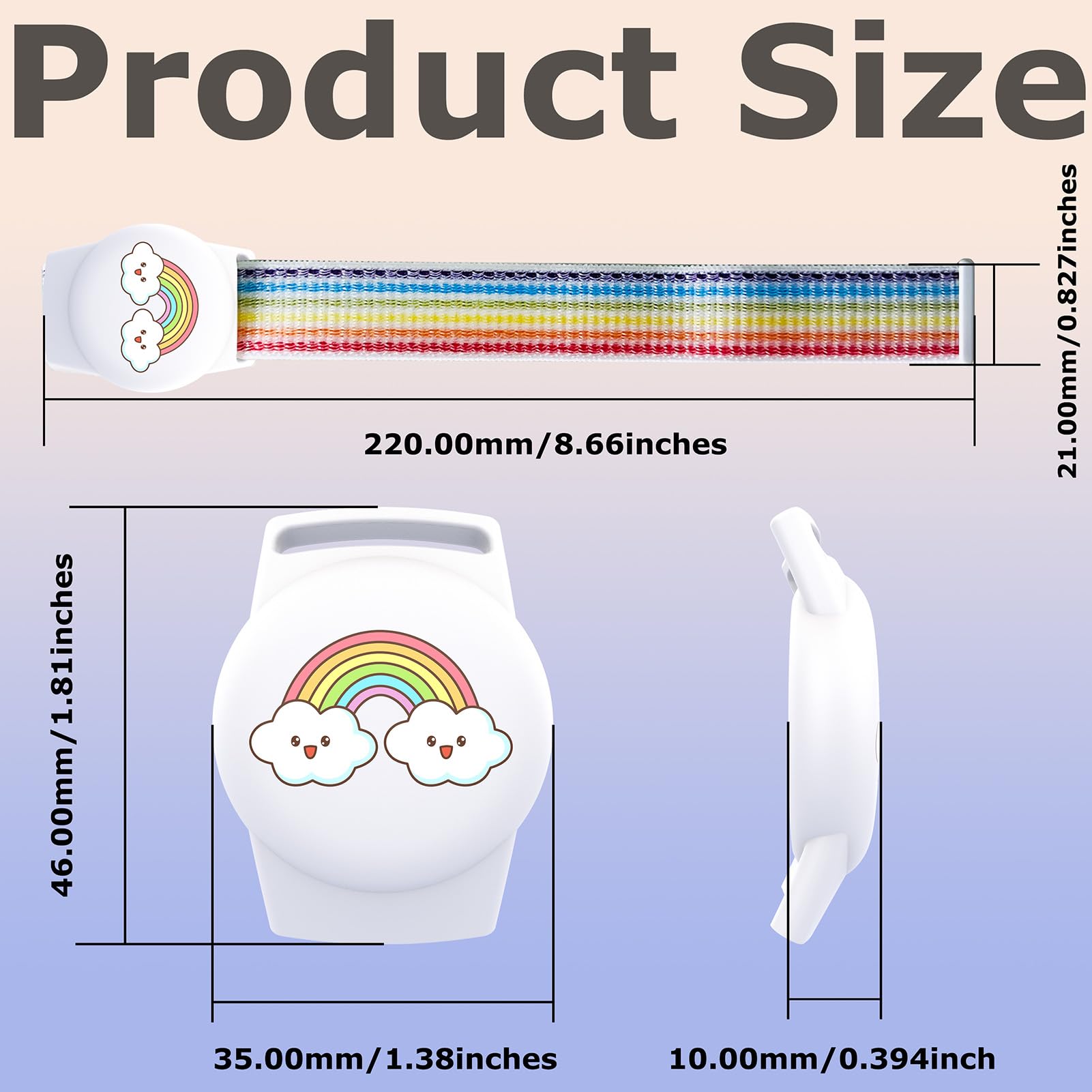 Visita la tienda de Dingfeiyu Dingfeiyu Airtag Pulsera niño, Funda Airtag Llavero Case Holder, Correa protección niños, localizador GPS Pulsera para niño Anti-arañazos in use