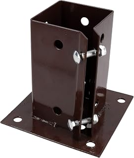 Fence Post Decking Bolt Down Support Holder Clamp for Posts 75mm x 75mm