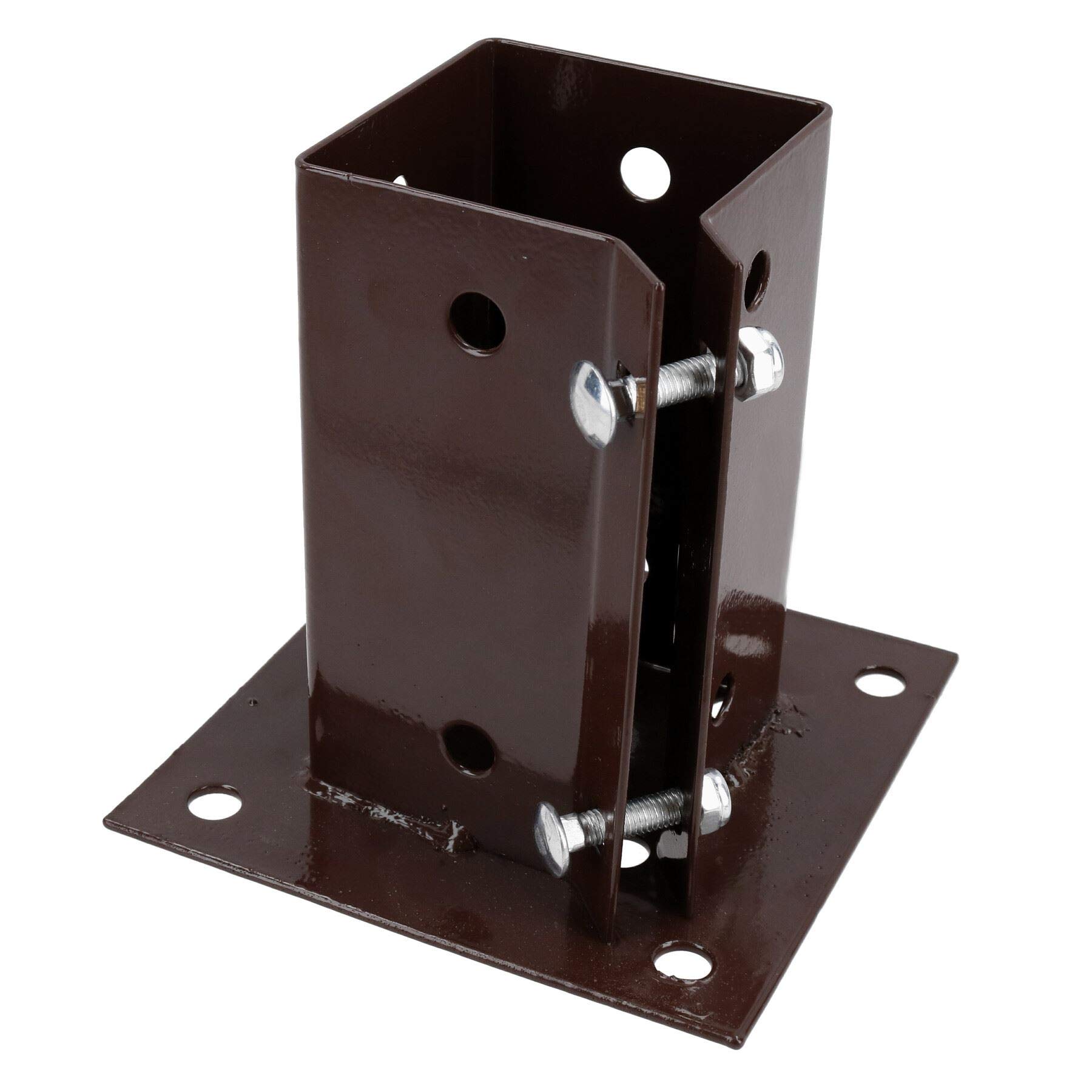 Fence Post Decking Bolt Down Support Holder Clamp for Posts 75mm x 75mm