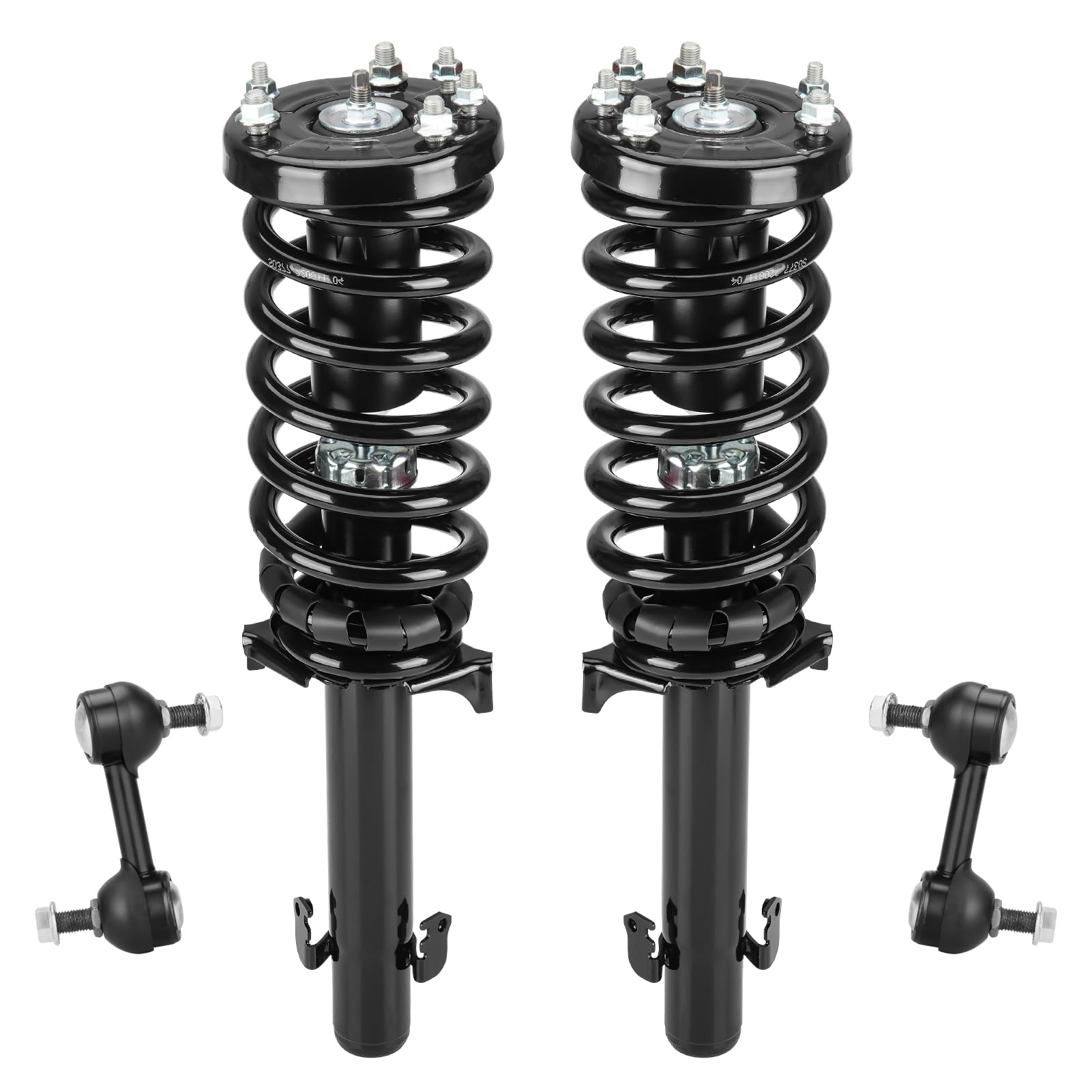 Front Strut Assembly & Sway Bar Links for 2008-2012 Honda Accord 2.4L, Shock Absorbers Replace 172562 4PCS