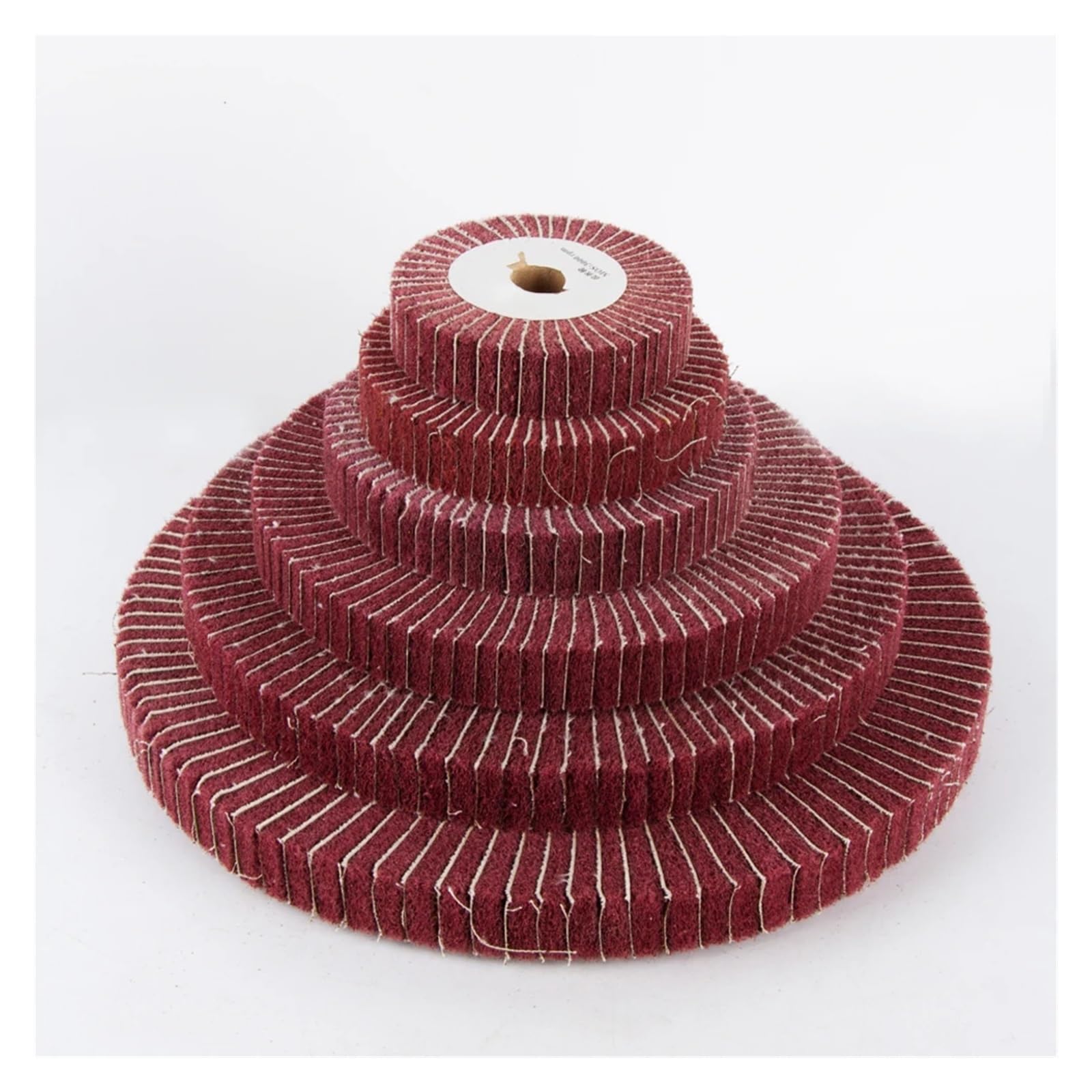 unidad de disco pulido fibra nailon con láminas 1 estropajo no tejido de 4"/5"/6"/8"/10"/12" con disco de pulido de fibra de nailon, orificio de 20 mm, 1" de espesor(Grit 240,THICKNESS 25MM_250MM)
