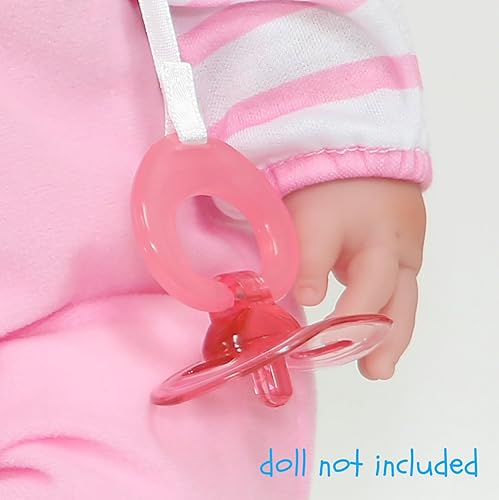 Miniatura 33 de JC Toys Berenguer Boutique - Traje de muñeca bebé, mameluco con capucha con temática de elefante azul, a partir de 2 años, se adapta a muñecas de 14