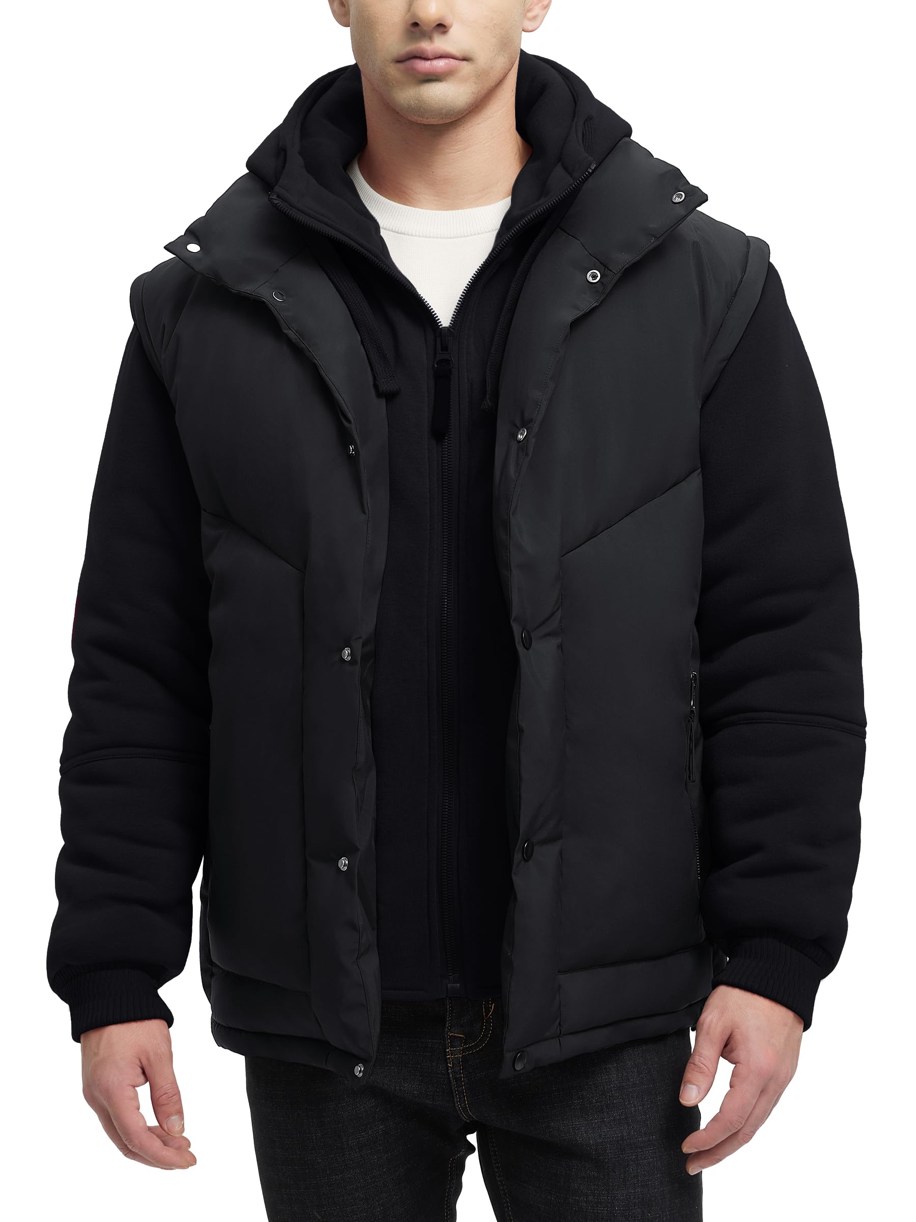 Winter Coats For Men Winter Jackets Water Resistant Warm Thicken Insulated Hooded Windproof Coat