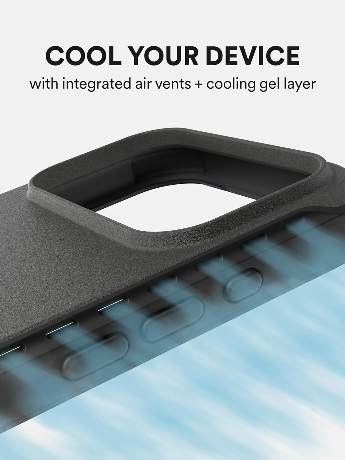 BodyGuardz Performance Pro Compatible with iPhone 17 Pro Max Case - Shockproof 18FT Drop Rating - Compatible with MagSafe - Temperature Regulating Technology - Kickstand (Obsidian)