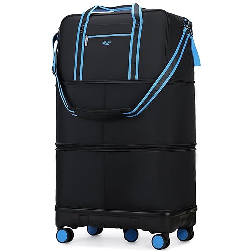 Rolling Duffle Bag with Detachable Wheels, Large Capacity Expandable Foldable