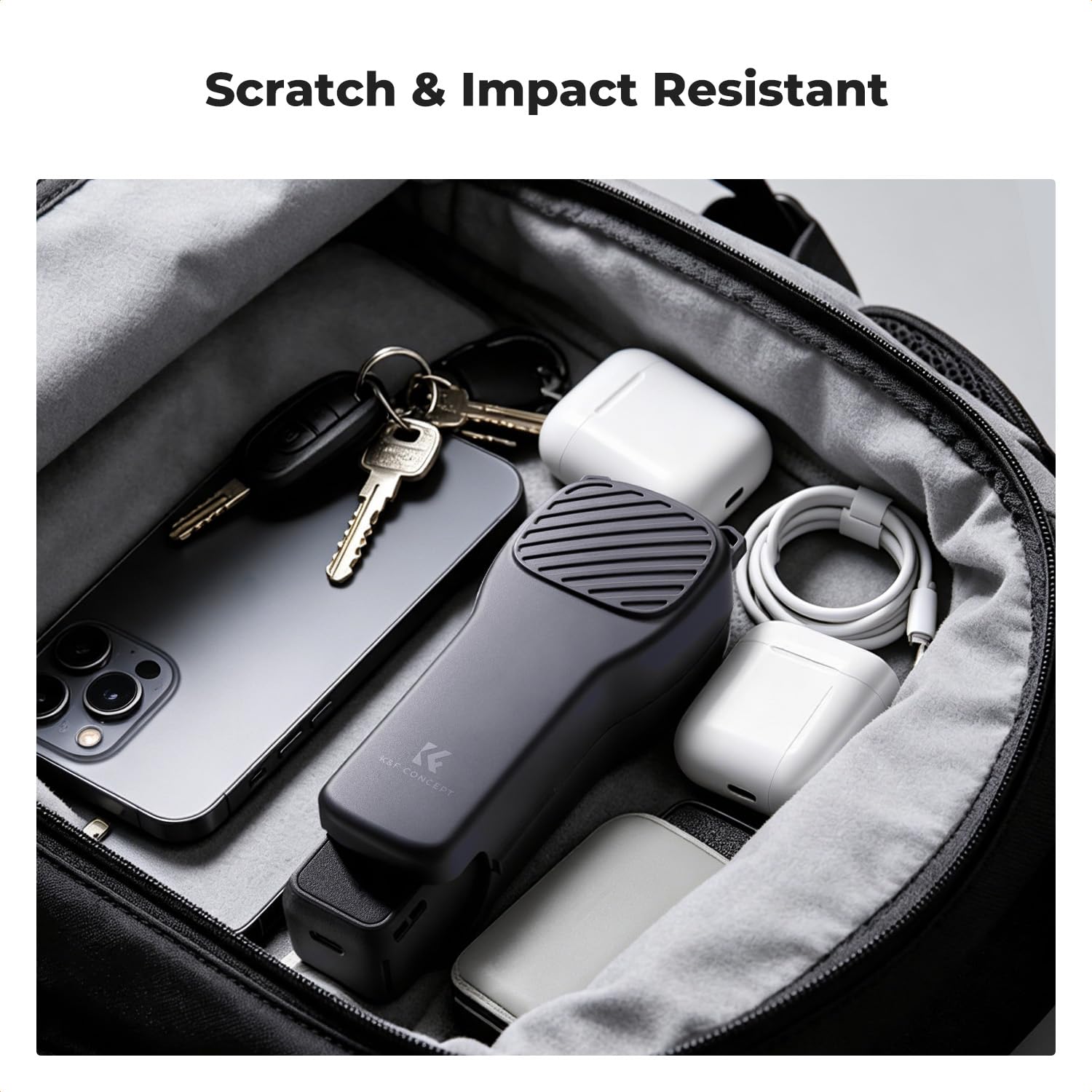 K&F CONCEPT PT61 etui ochronne kompatybilne z DJI Osmo Pocket 4 / Pocket 3, twarda obudowa z wbudowanym schowkiem filtra, pokrowiec ochronny PC z miękką podszewką, przenośne etui podróżne do