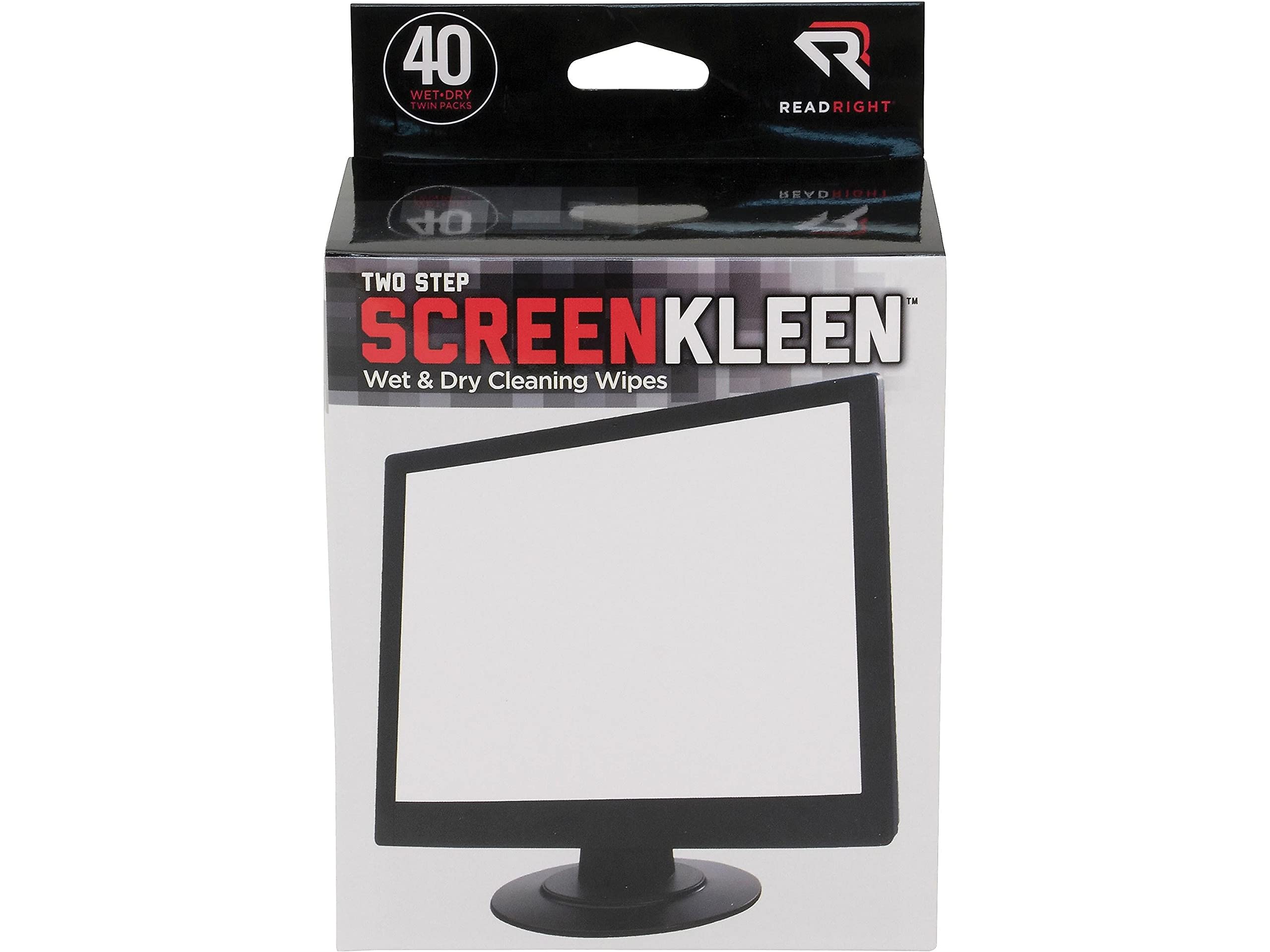 REARR1305 - Read Right Kleen amp;amp; Dry Screen Cleaner Wet Wipes