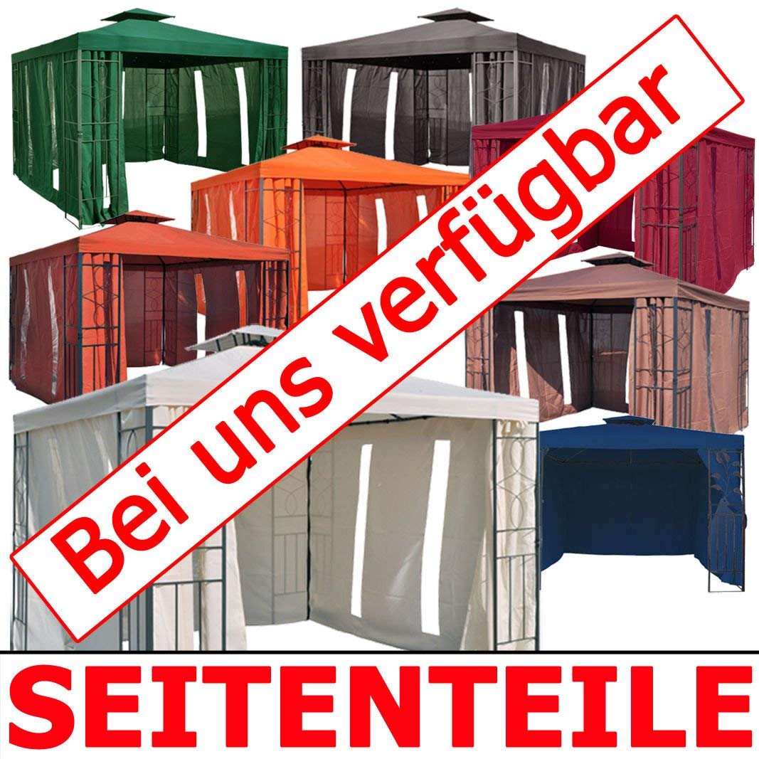 WASSERDICHTER Pavillon TOSKANA 3x3m Metall inkl. Dach Festzelt wasserfest Partyzelt (Anthrazit)