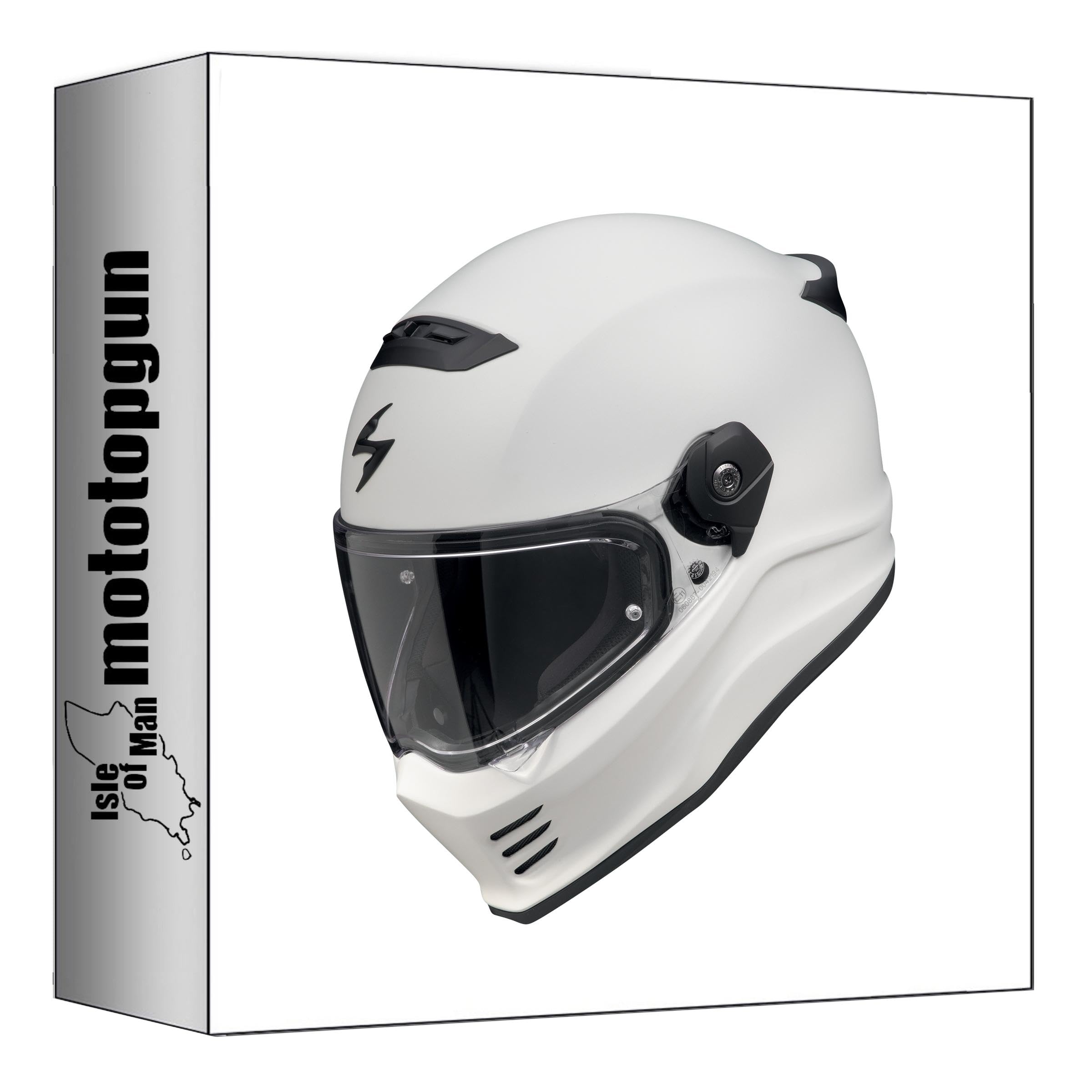 Casque intégral Scorpion Covert FX Solid gris mat taille XS pour moto