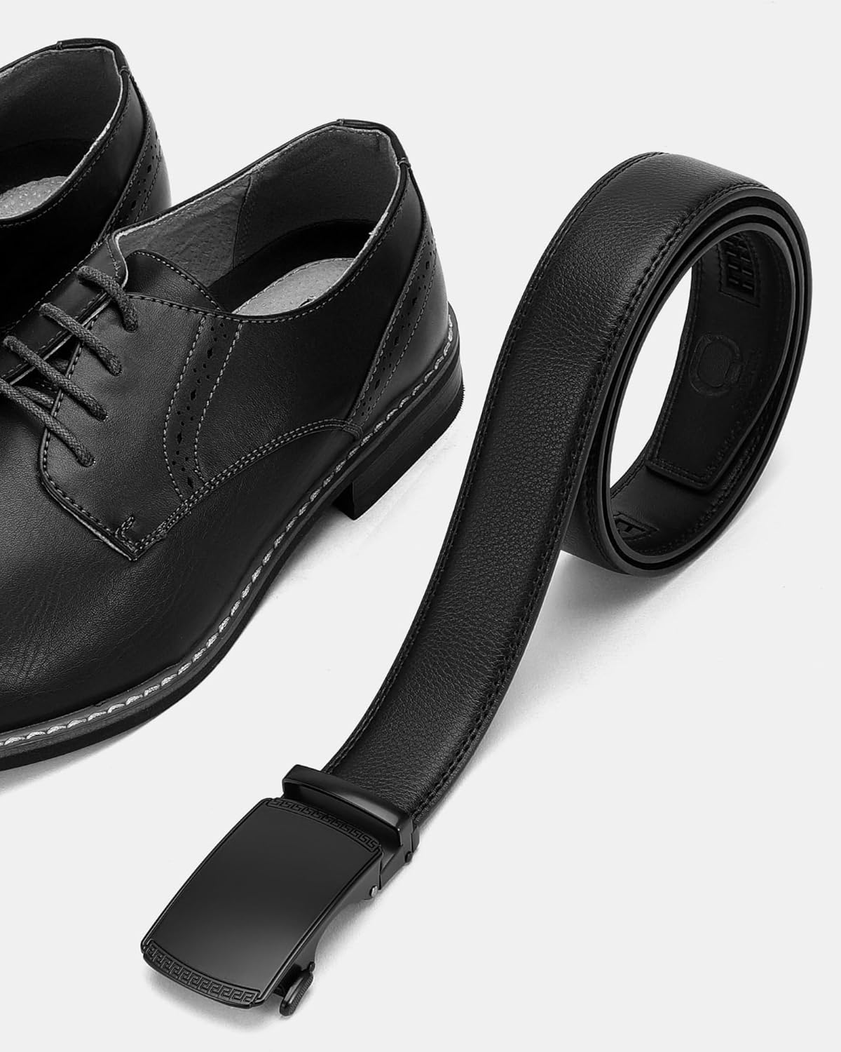 CHAOREN Mens Belt Leather Ratchet Belt - Customizable Fit, Effortless Style (35mm) - Image 5