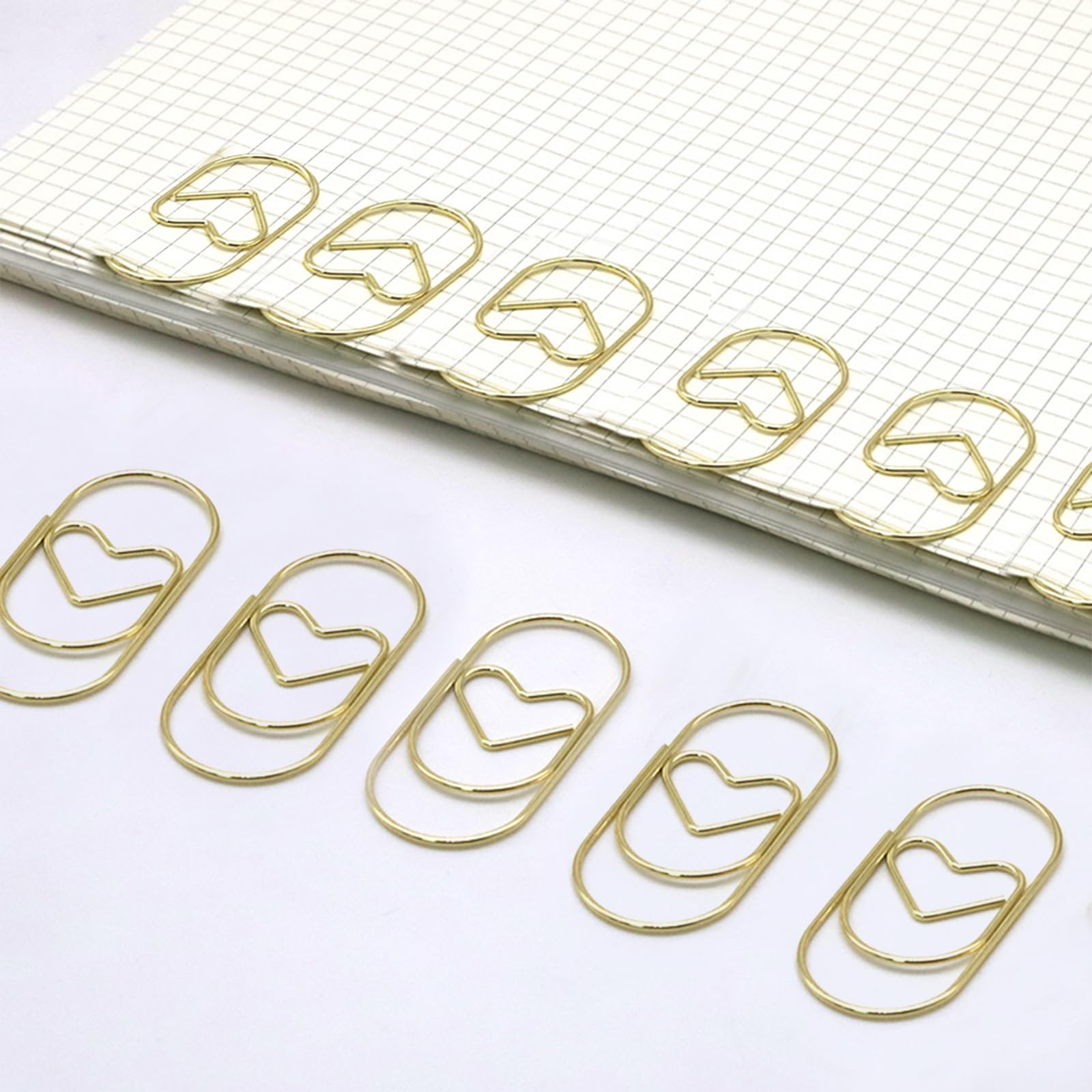 220 Graffette A Cuore In Acciaio Inox - Fermagli Decorativi Per Ufficio, Biglietti E Fai-Da-Te - Foto 5