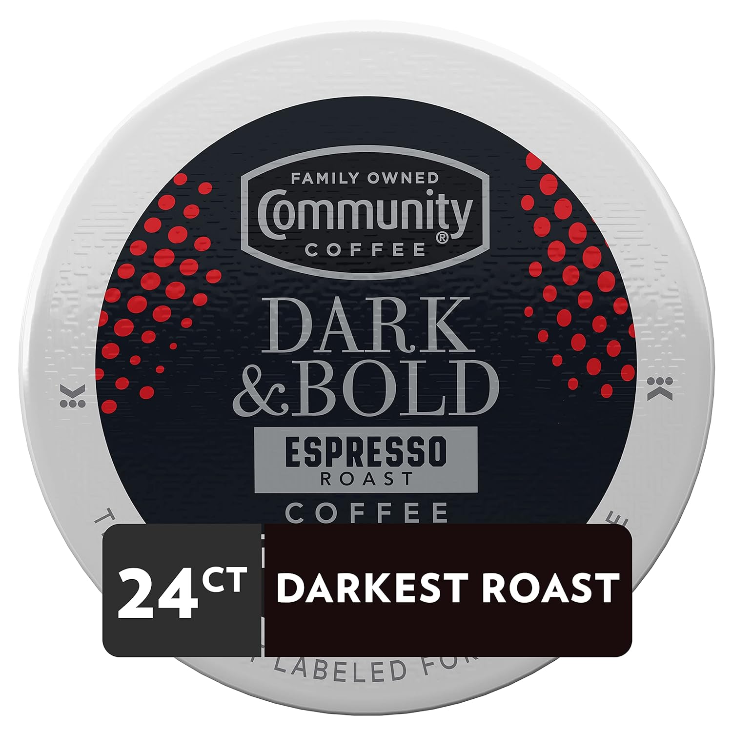 Community Coffee Dark & Bold Espresso Roast 24 Count Coffee Pods, Compatible with Keurig 2.0 K-Cup Brewers, 24 count (Pack of 1) - Image 2