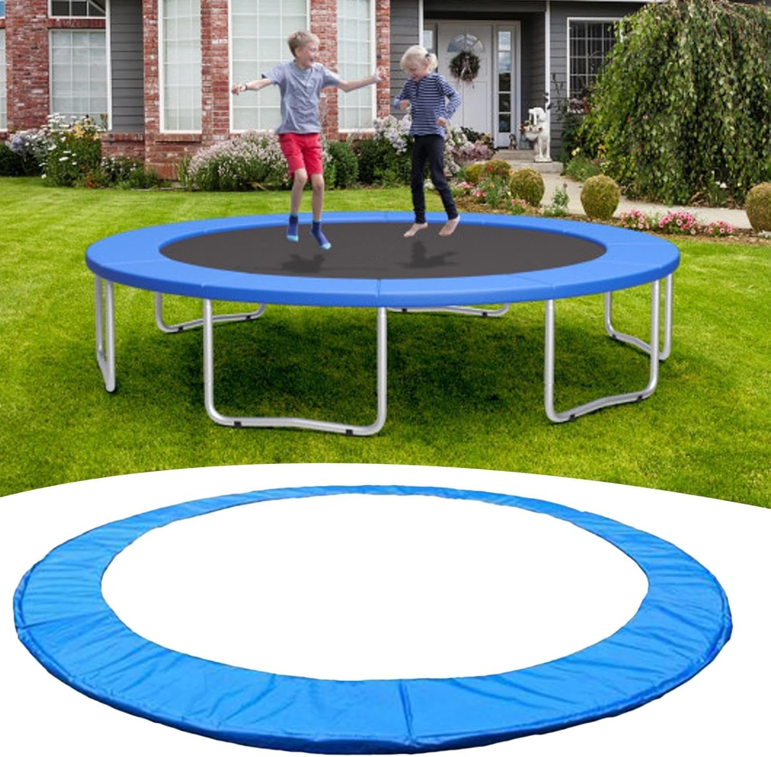 10ft 8ft Trampoline Padding Replacement Spring Trampoline Surround Pad Tear-Resistant and UV-Resistant Trampoline Pad Replacement | Trampoline Accessories