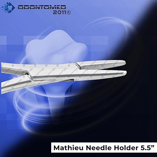 Miniatura 3 de OdontoMed2011 Dental Mathieu Aguja Tenedor 14cm (5.5") Alicates Forcep Ortodoncia 3 Piezas Instrumentos ODM