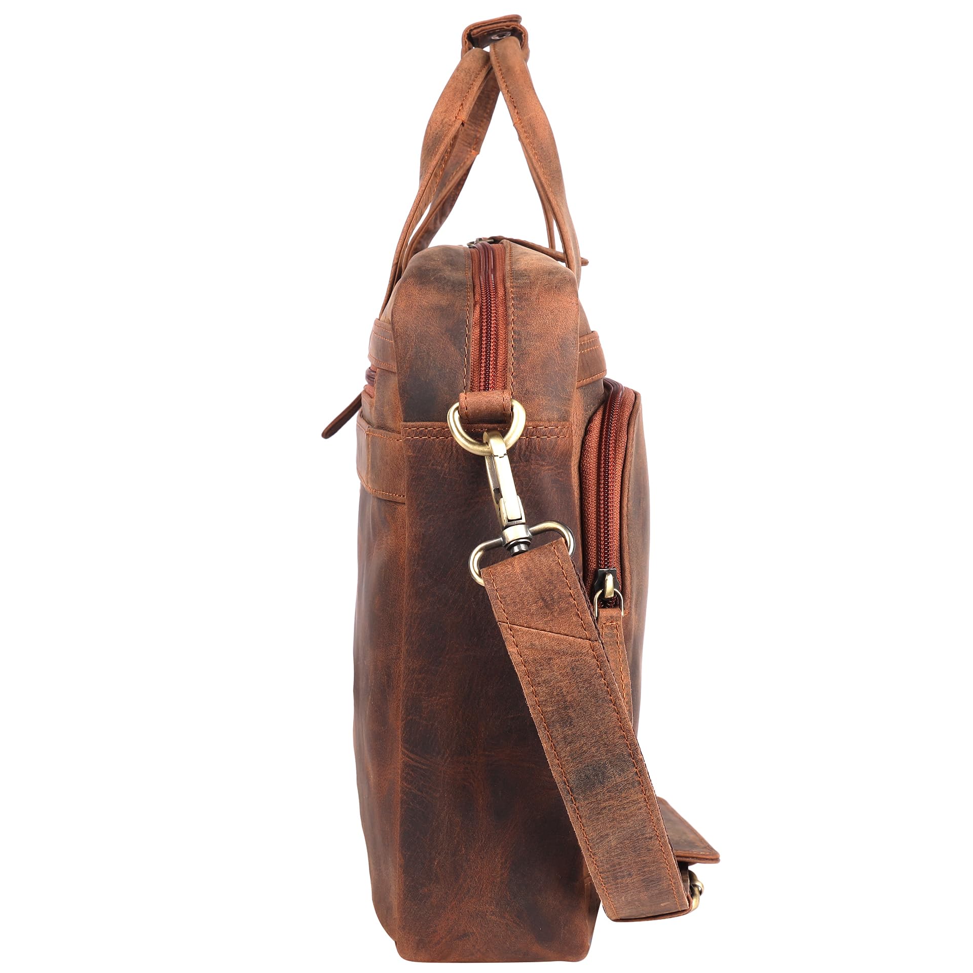 Benthill Laptoptasche Echt Leder I EchtLeder Umhängetasche für Laptop I Aktentasche für Notebook I Damen und Herren Tasche I Notebooktasche