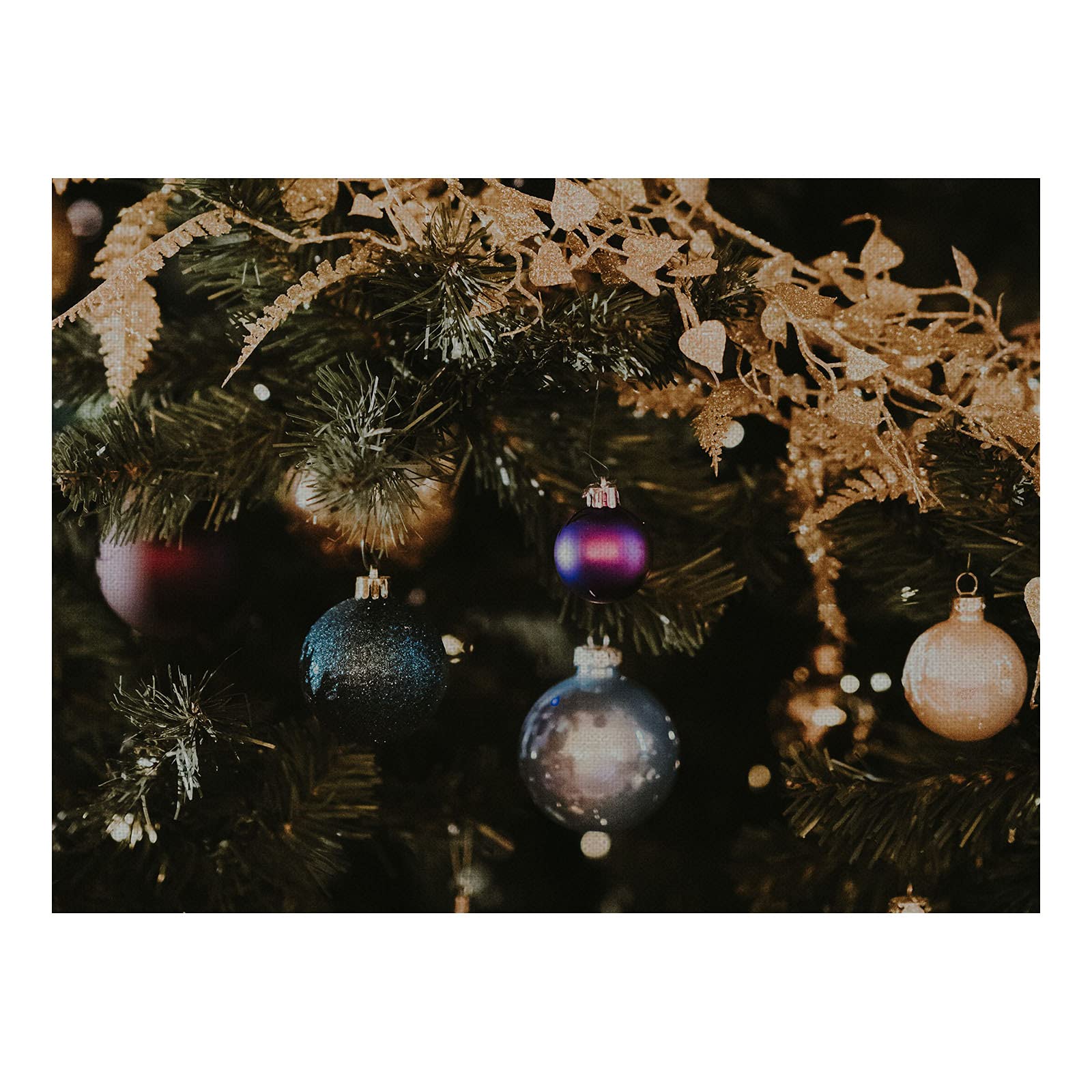 Aeici Juego de 8 manteles individuales para decoración de mesa de Navidad, 32 x 42 cm, para cena de Navidad
