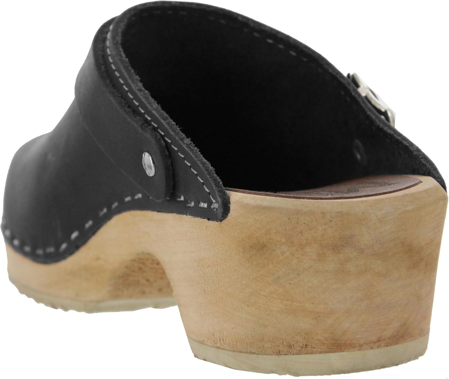 MIA Shoes Alma Womens Leather Clogs with Heels - Image 4