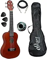 Ukulele Eletroacústico Giannini Concerto Uks23ns Com Capa