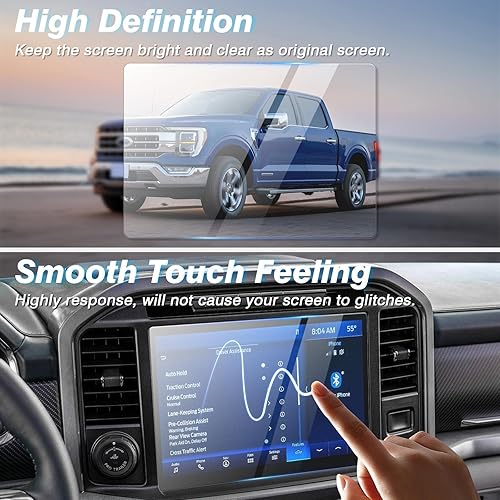Miniatura 6 de Karltys Protector de pantalla mejorado para sin reflejos ni huellas dactilares Vidrio templado Ford F150 2026  20212026  2022 F-150 Lightning  F150