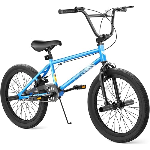 67i Boys BMX Bike 18/20 Inch Ages 8-12 Kids Bicycle with Front Rear U Brake Adjustable Seat Iron Fork 2.09" Wide Tires