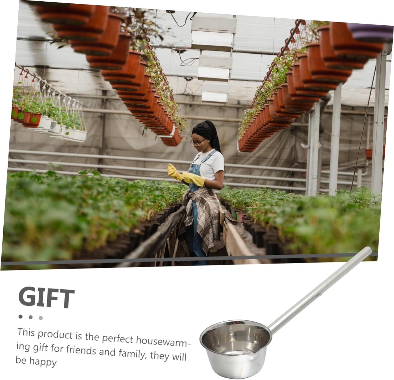 Extended Handle Stainless Steel Water Ladle Long Soup Scoop for Kitchen Hotel Restaurant Canteen and Home Use