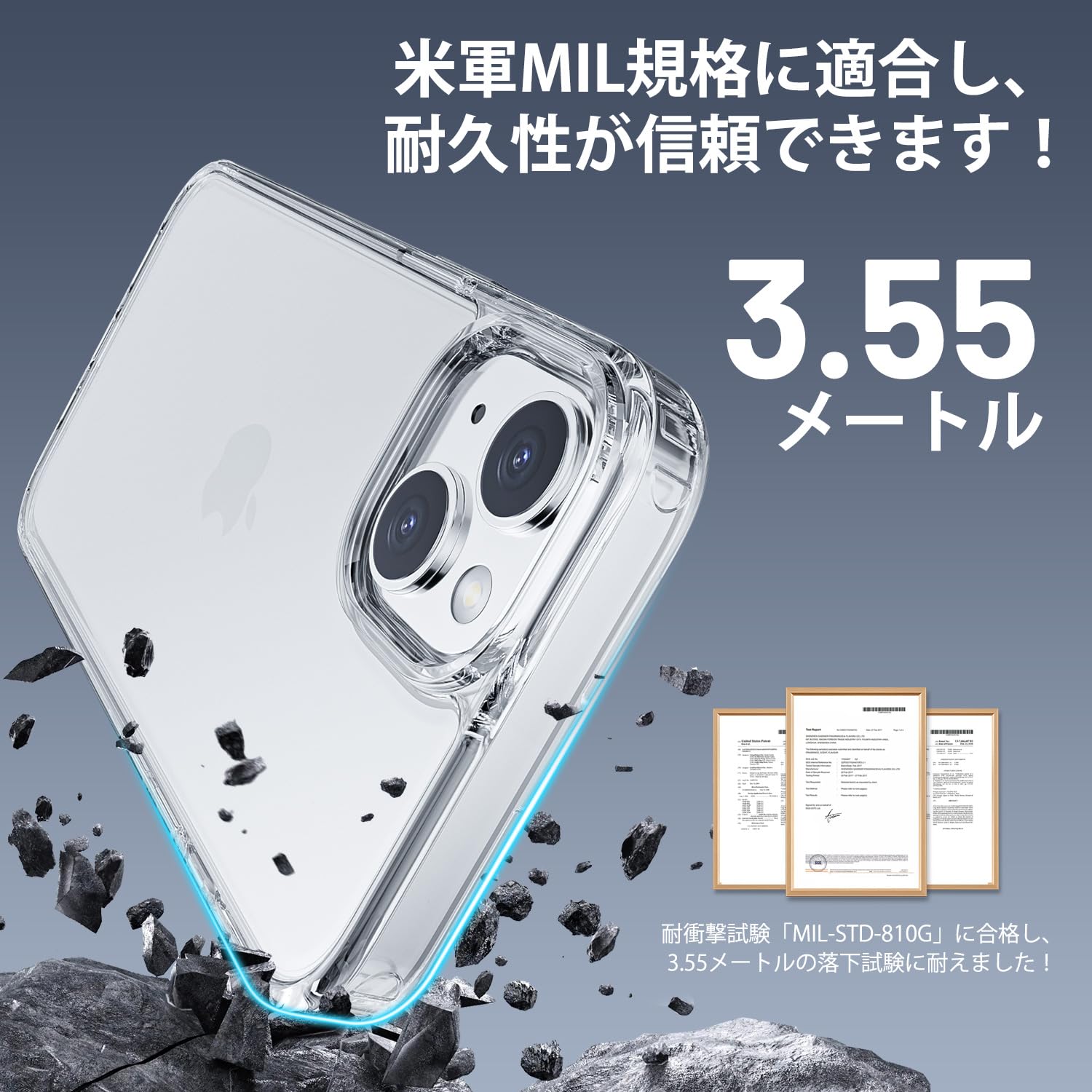 Amazon.co.jp: 【極めて透明・薄く、耐衝撃性】WHTMM iPhone 15 用