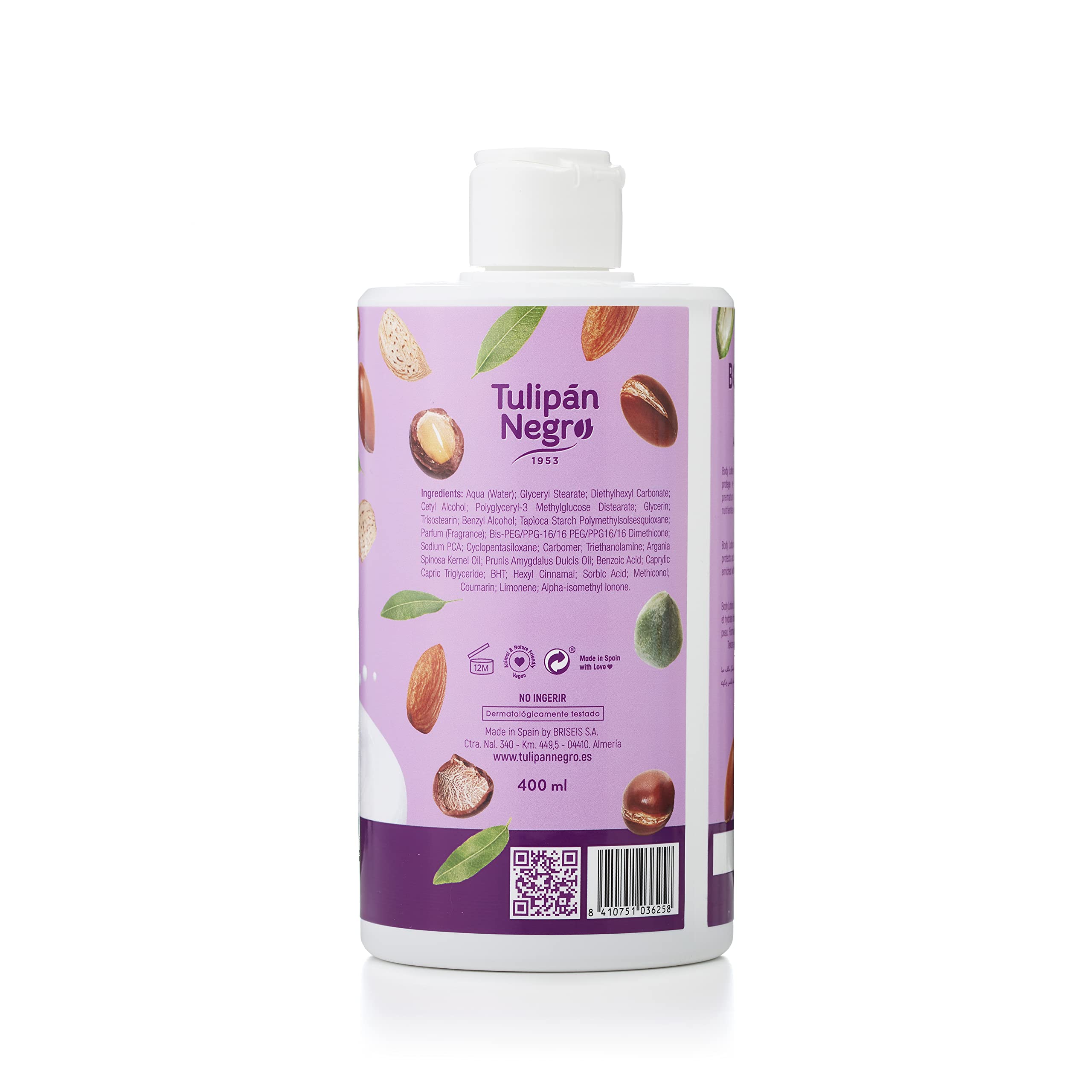 Tulipán Negro BODY LOTION ELIXIR ARGAN OLEJ Migdałowy