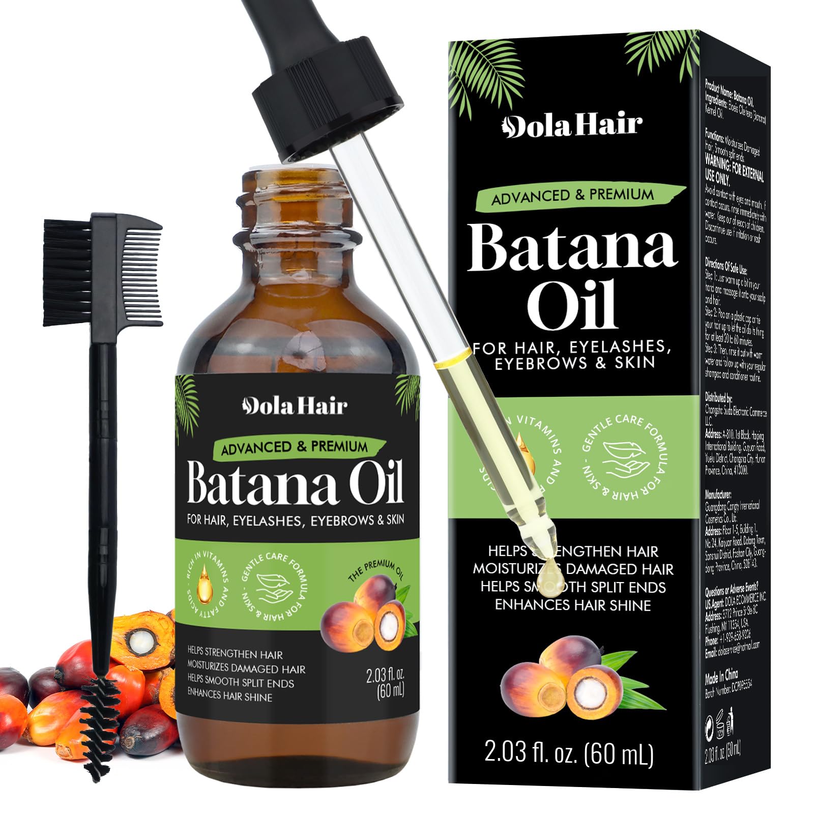 Dolahair Batana Oil for Hair Growth Organics Pure Batana Hair Oil 100% Natural