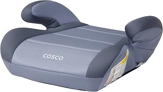 Cosco Kids Topside Backless Booster Car Seat - Lightweight Plush Comfort for 40-100 lbs Kids 43-57" Organic Waves