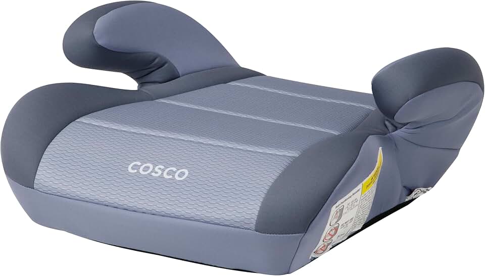 Cosco Topside Backless Booster Car Seat, Lightweight Booster Seats for Cars 40-100 lbs, Backless Booster Seat for Car, Organic Waves