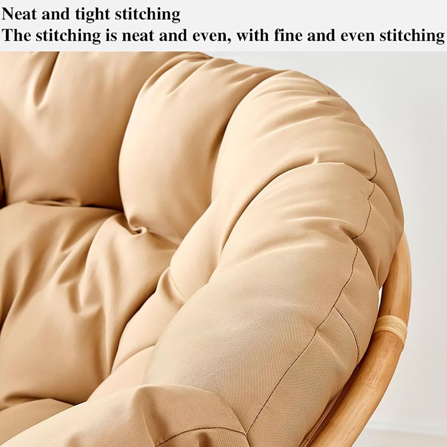 Generisch Papasansessel Kissen Polster Bodenkissen für Schwenksessel Rund Papasan Sessel - Durchmesser 40-120 cm Sitzkissen Hängesessel