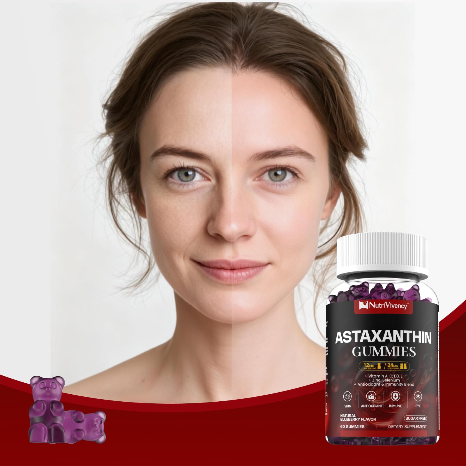 Astaxanthin Gummies 12mg, 24mg Max, Astaxanthin Supplements, 60 Counts — Amazon image 9