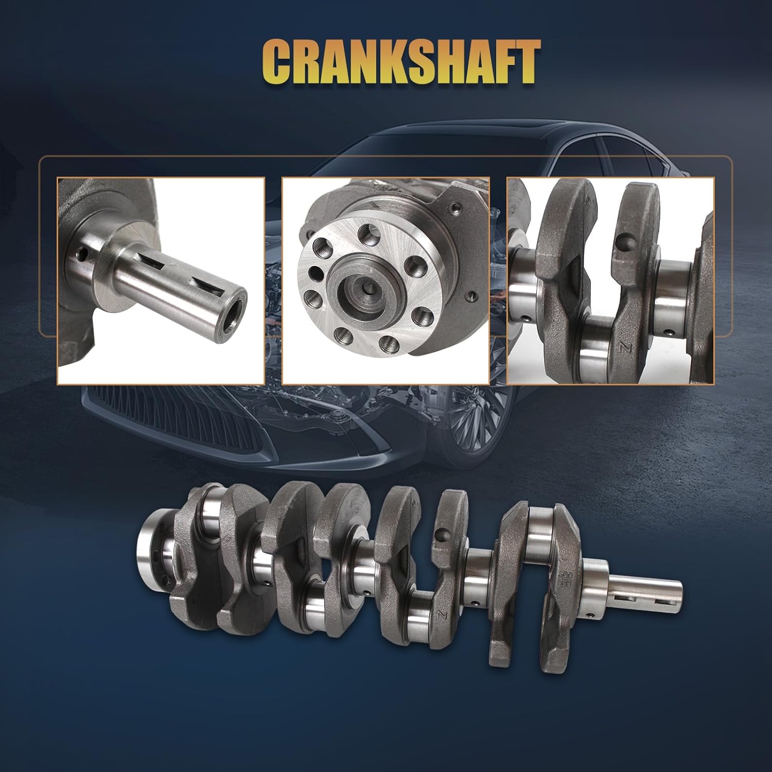 Engine Crankshaft 231112G400 Fit for Santa Fe Sport Sonata 2.0T 2011-2014 Coupe 2010-2014 Kia Sportage 2011-2014 Kia Optima 2011-2013 Replace OE71RZ6-2GF00