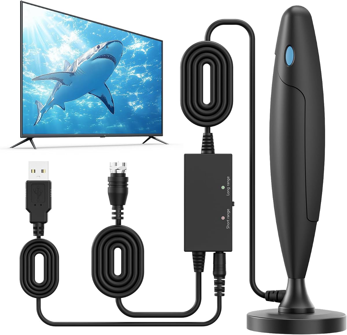 2026 TV Antenna Indoor for Local Channels Digital TV Antenna for Smart TV