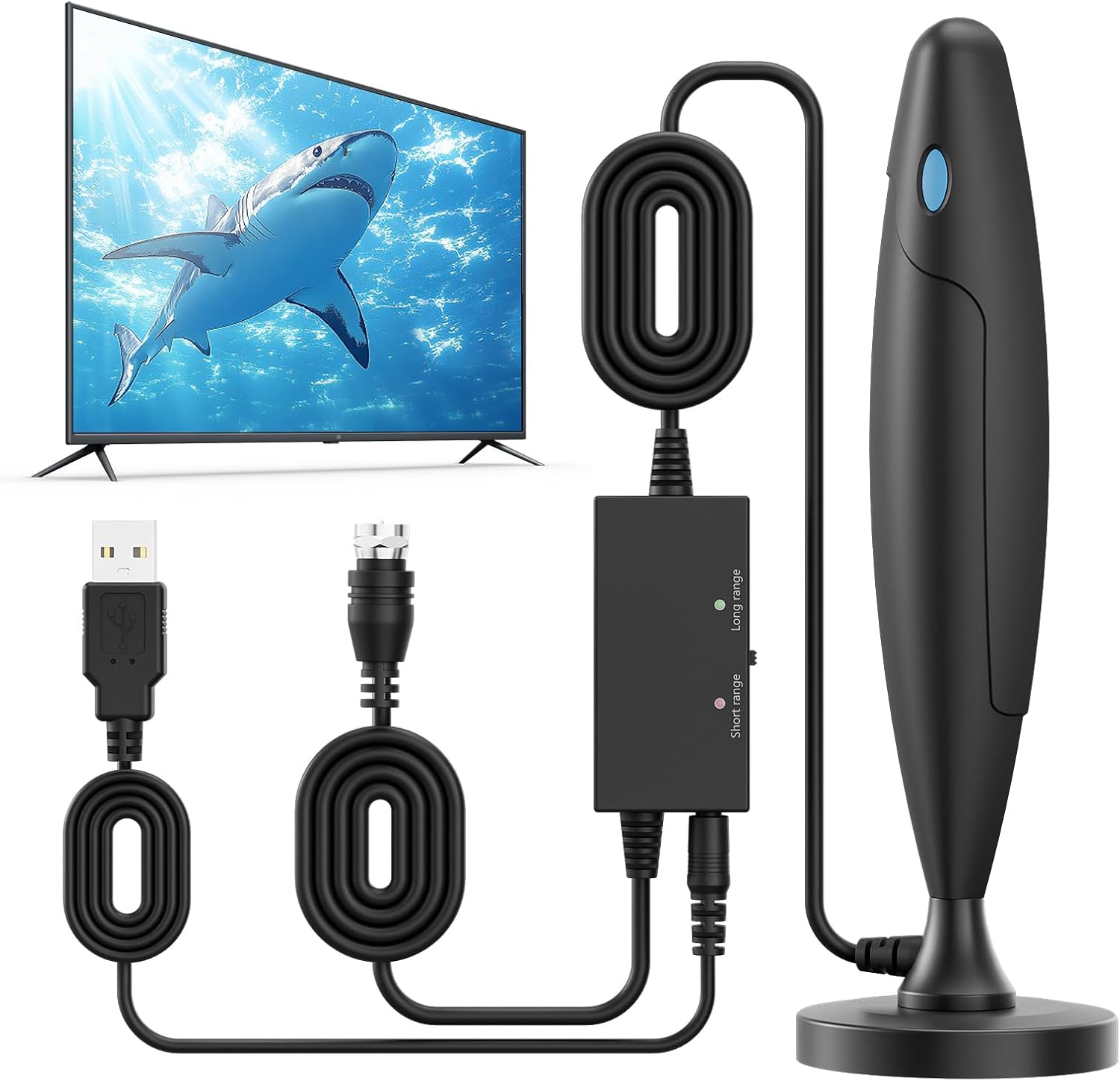 2026 TV Antenna Indoor for Local Channels Digital TV Antenna for Smart TV