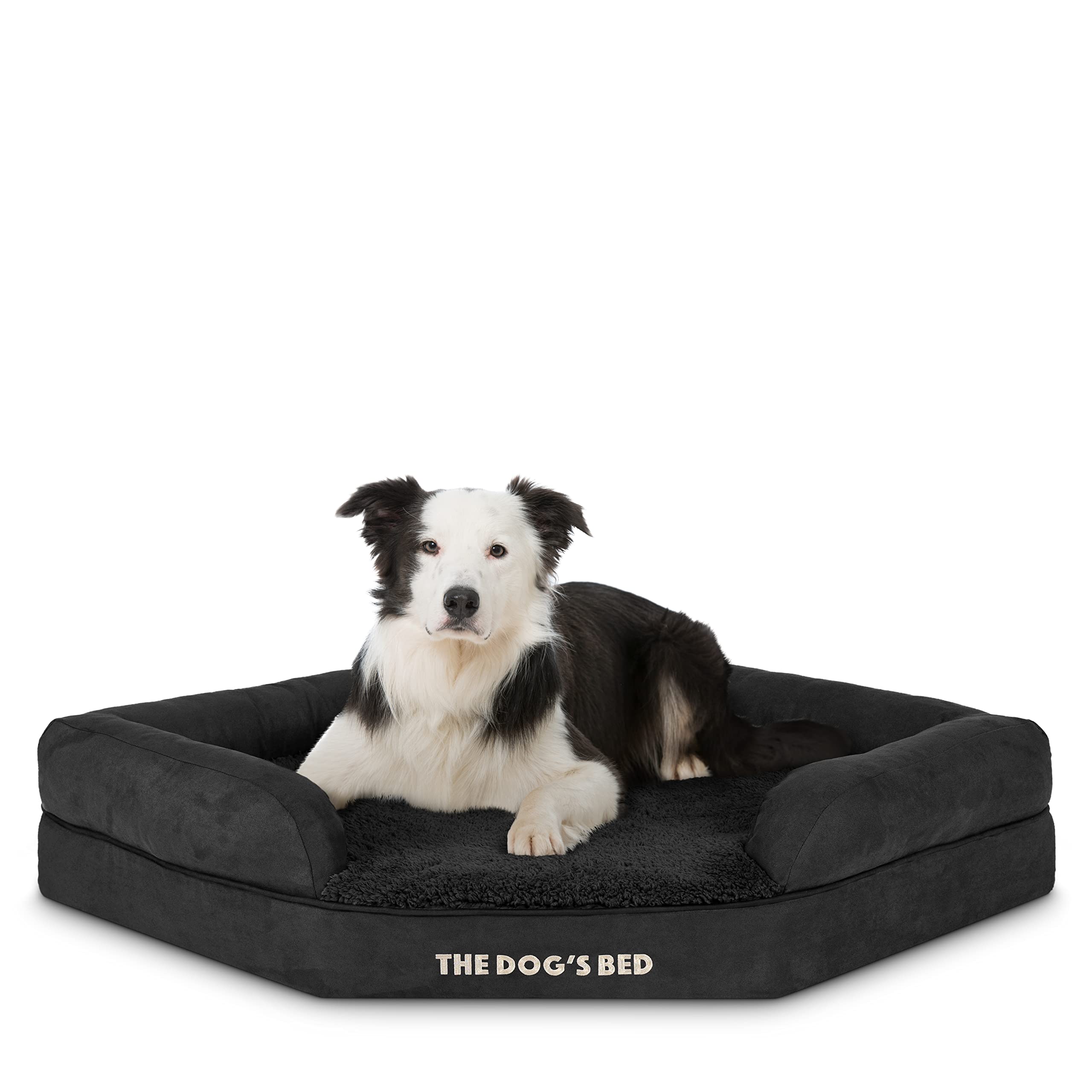 The Dog's Bed Orthopädisches Hundebett – Wasserdicht, Mit Memory Foam, In Schwarz-Tartan Für Große Hunde