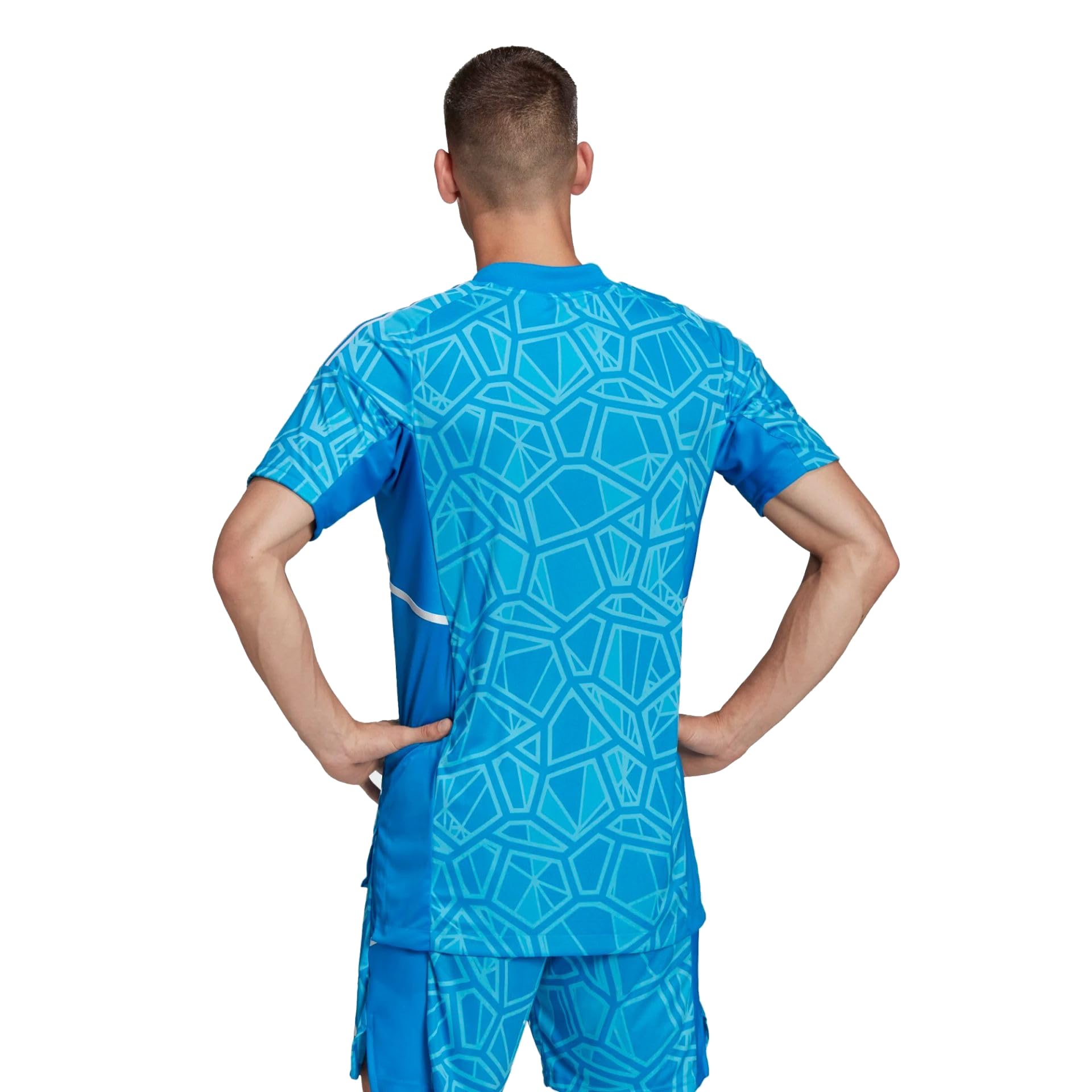 adidas Condivo 22 Mens Short Sleeve Soccer Jersey, Blue XL