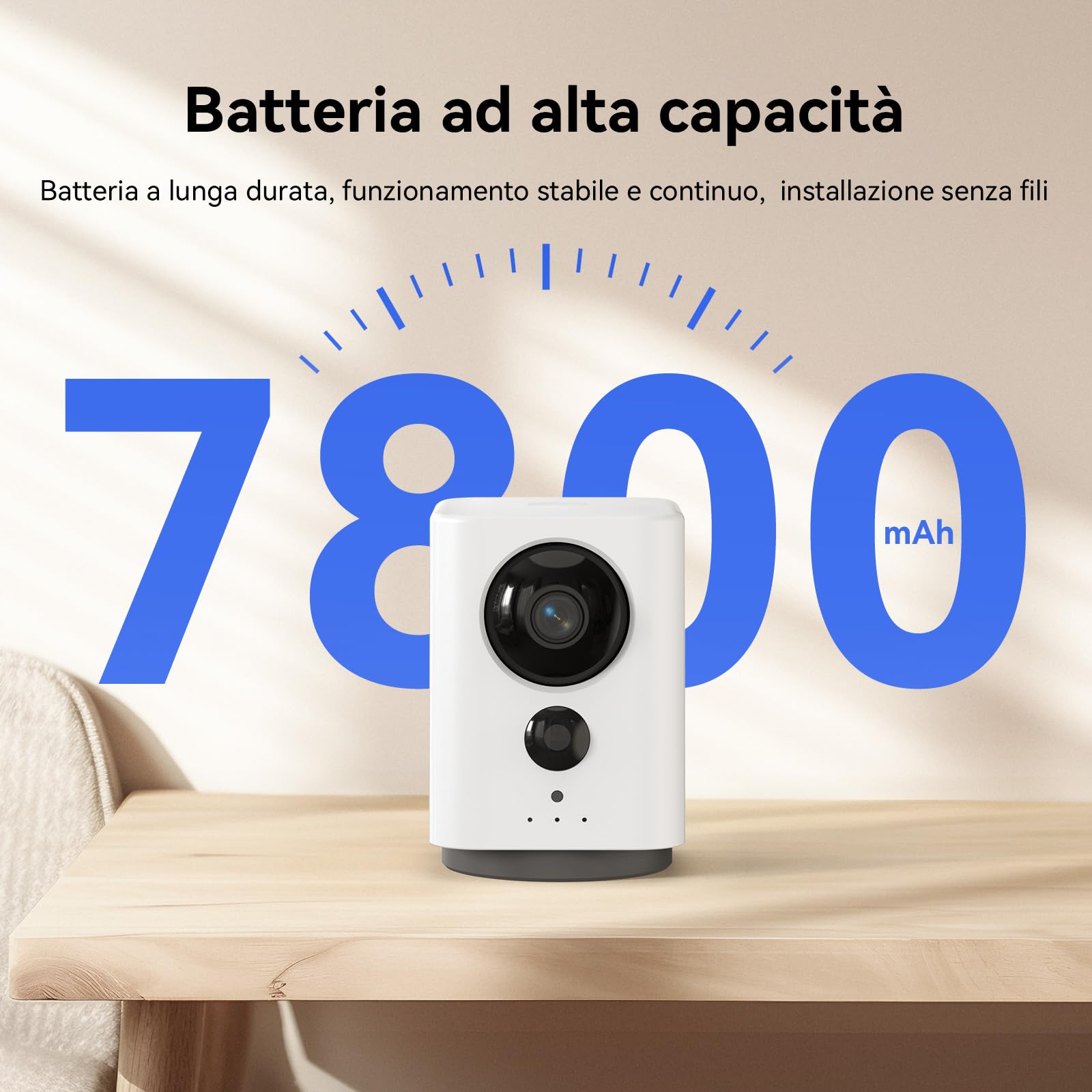 4G LTE Telecamera Interno con SIM, 2K Videocamera Interno senza WiFi, 360° PTZ Videocamera Sorveglianza on Visione Notturna a Colori, Rilevamento Movimento, Audio 2 Vie