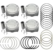 +0.50MM Oversize Engine Piston & Pin & Piston Ring Kit Fit for Hyundai Elantra Tucson for Kia Soul Forte 2.0L Engine 2014-2019, Replace 23040-2E200 23041-2E200