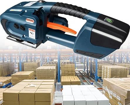 Electric Strapping Machine Automatic Strapper Fits Forstrapping Strip Cutting Machine Commercial with Battery Plug-in Lithium Battery Portable Automatic Banding Strapping