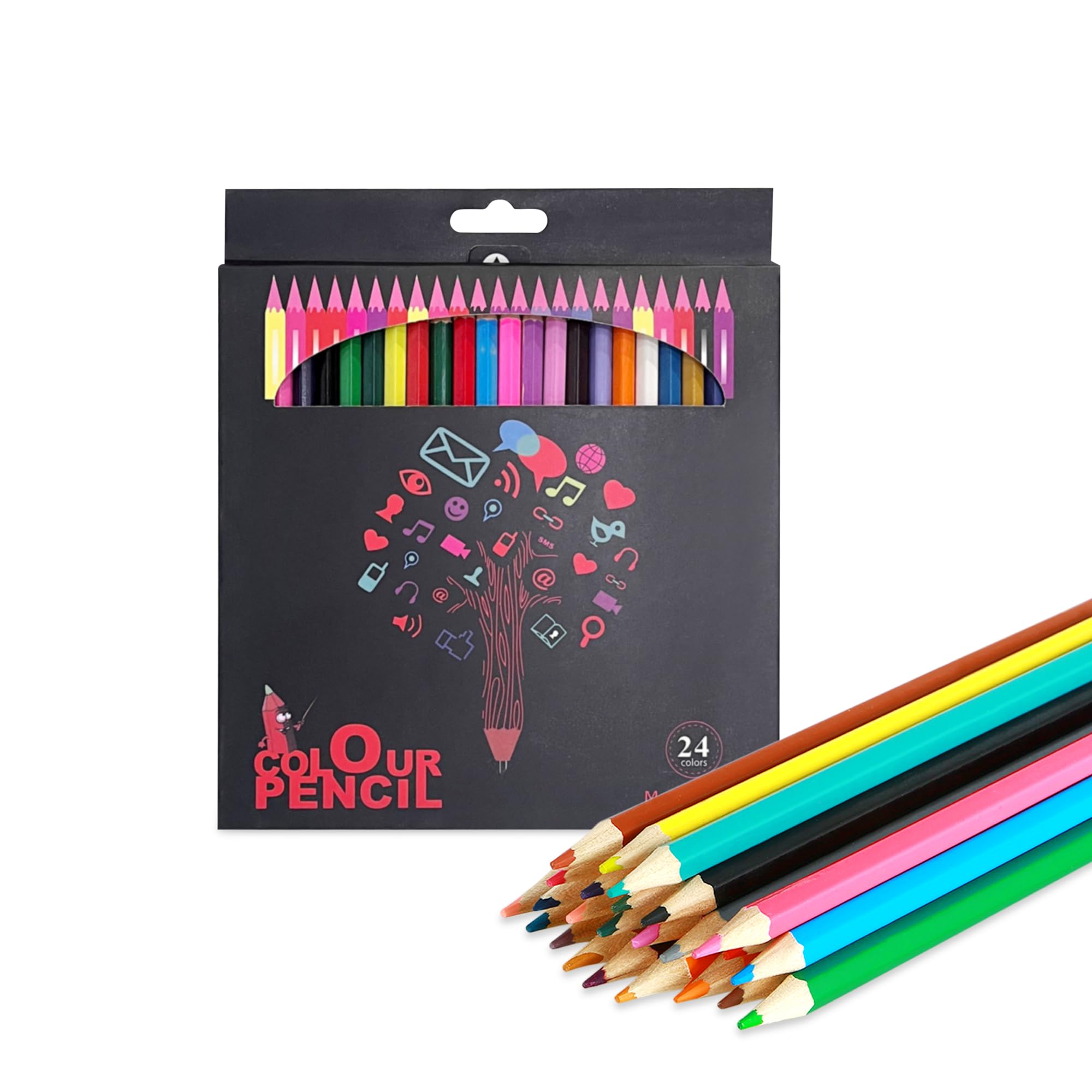 GLUN Bleistift-Farbset, Zeichenstift-Set für Künstler, Skizzieren, Zeichnen und Buntstifte, weicher Kern, Buntstifte Kritzeln, Skizzieren, Zeichnen, Kunstfarbe