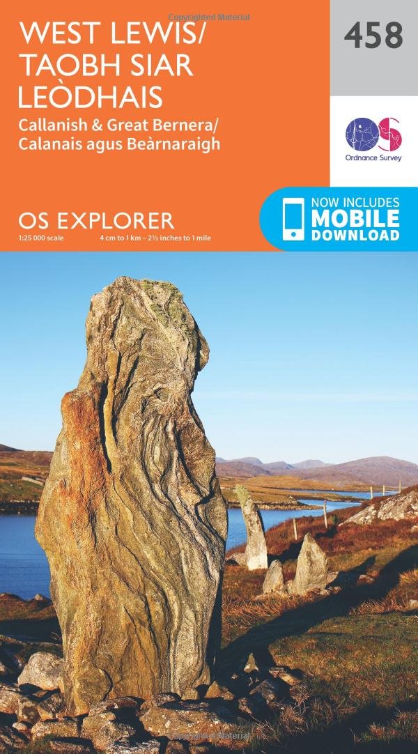 West Lewis/Taobh Siar Leòdhais Map | Callanish & Great Bernera/Calanais agus Beàrnaraigh | Ordnance Survey | OS Explorer Map 458 | Scotland | Walks | Hiking | Maps | Adventure