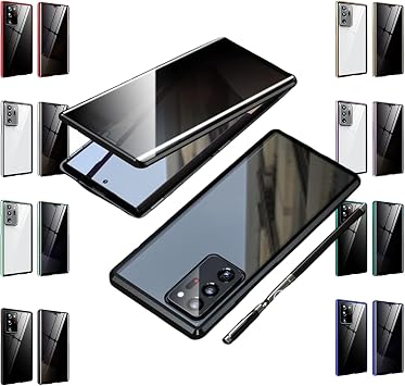 Magnetic Tempered Glass Double-Sided Phone Case for Samsung,Protection Double-Sided Tempered Glass Magnetic Phone Case