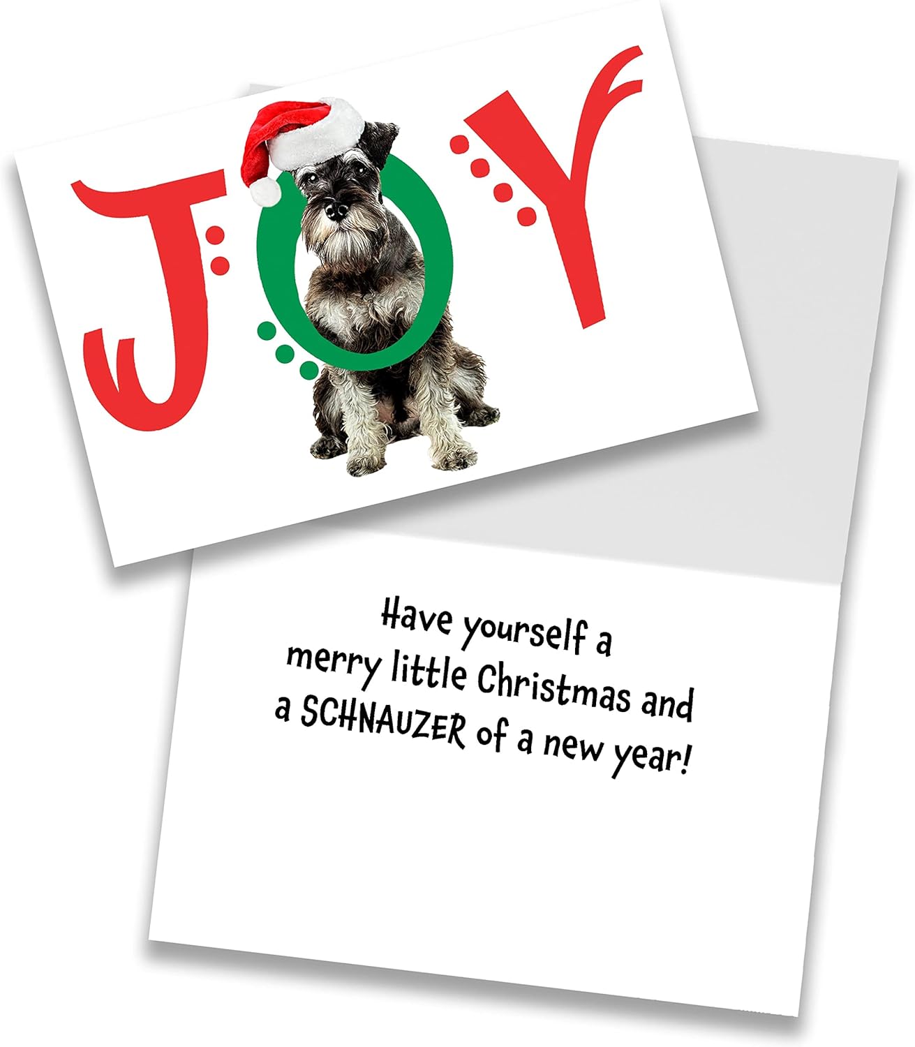 Allynn's 20 Funny Schnauzer Christmas Cards Boxed with