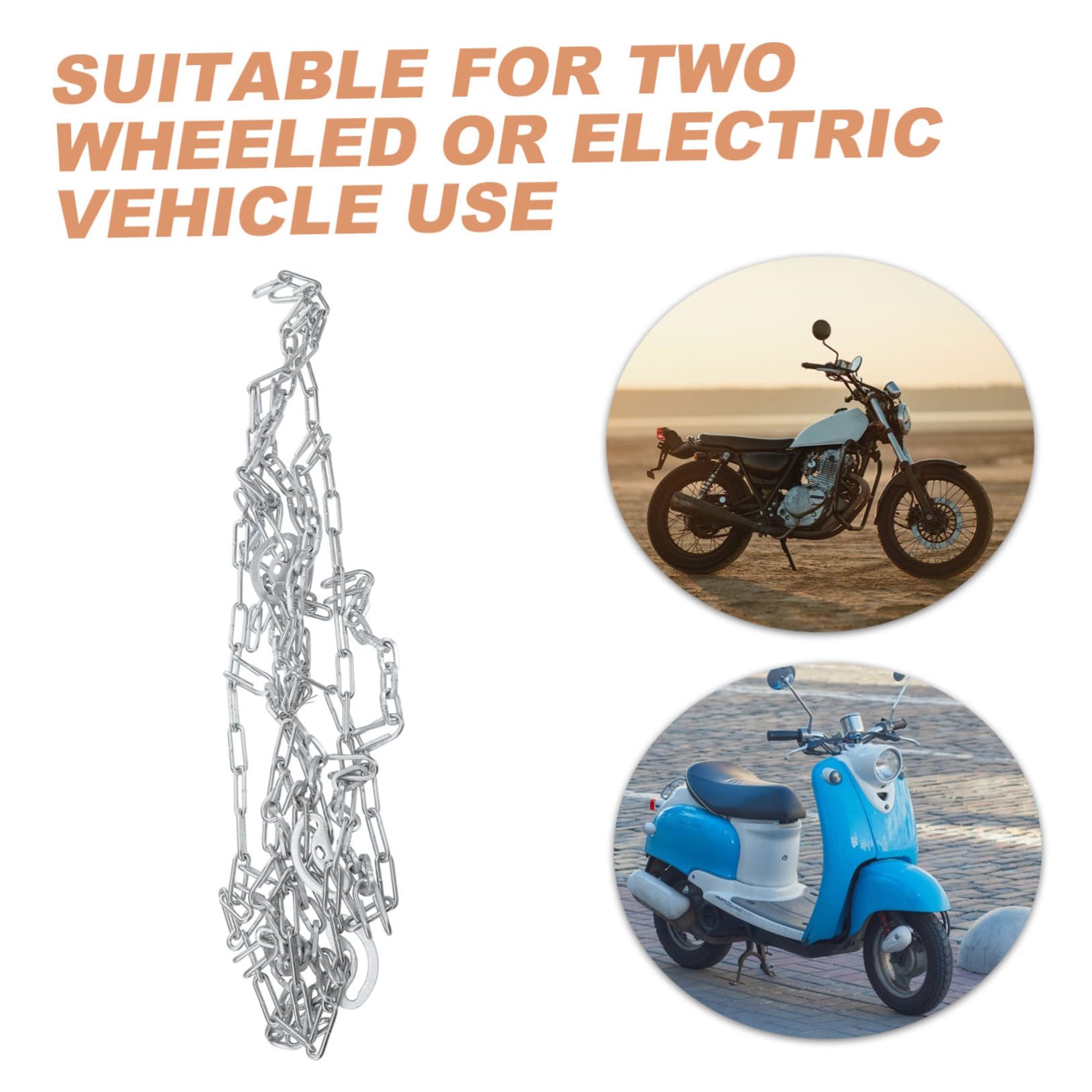 Schneeketten für Dreirädriges Elektrofahrrad mit Verstärktem Stahlmaterial für Sicheren Halt und Traktion Schnee und Matschigen Terrains